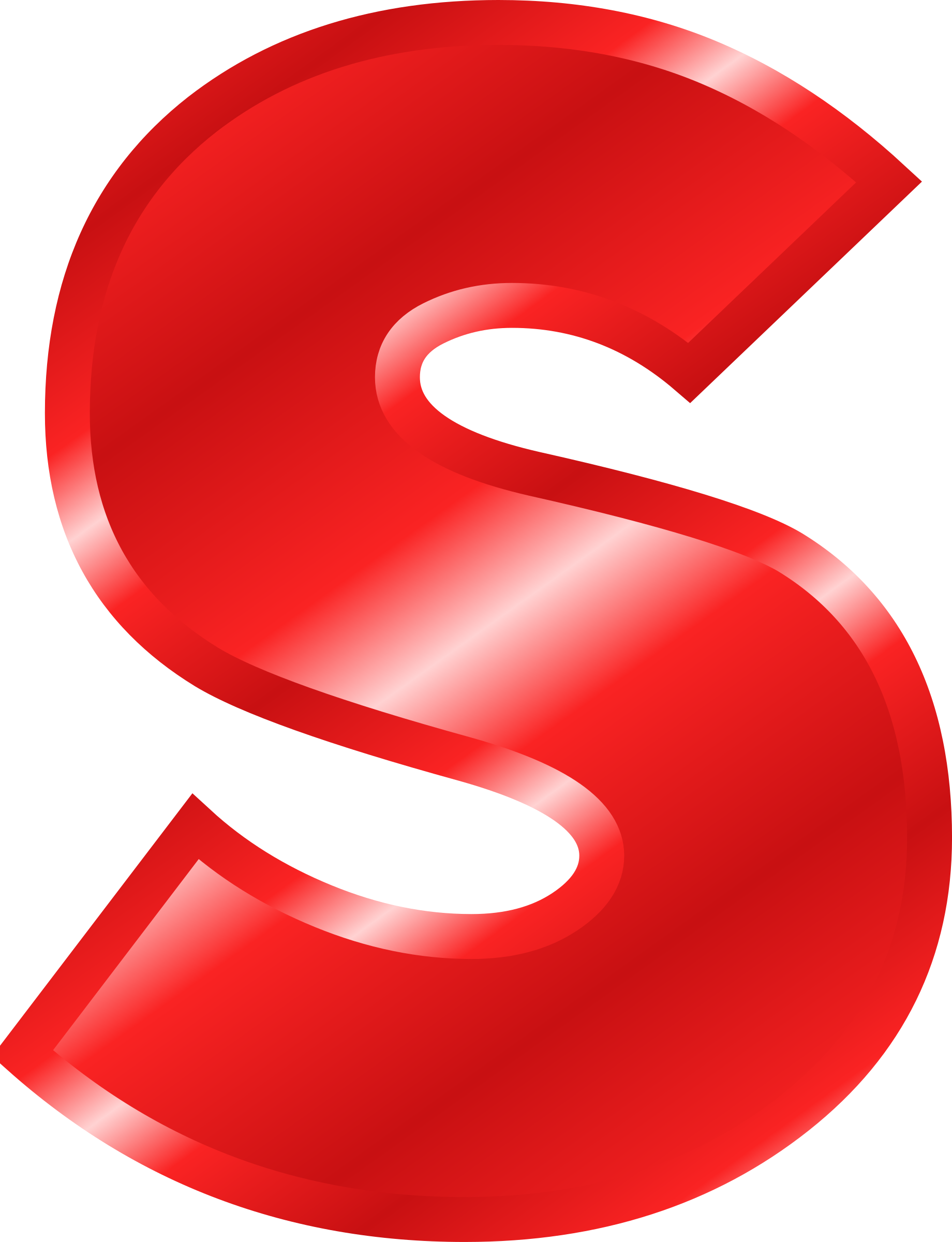 Effect Letters Alphabet Red Svg Download - Letter S In Red (1840x2400), Png Download