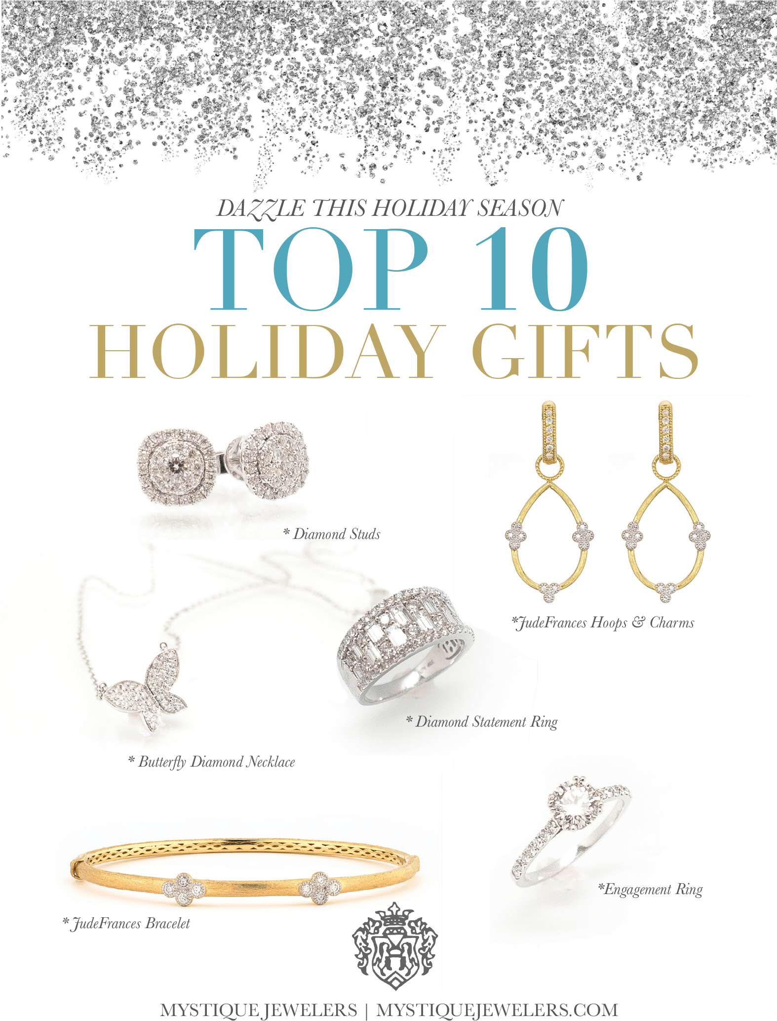 Give Her Something That Will Make Her Smile On Christmas - Zazzle Funkelnder Imitat-goldglitter Auf Schwarzem (1573x2076), Png Download