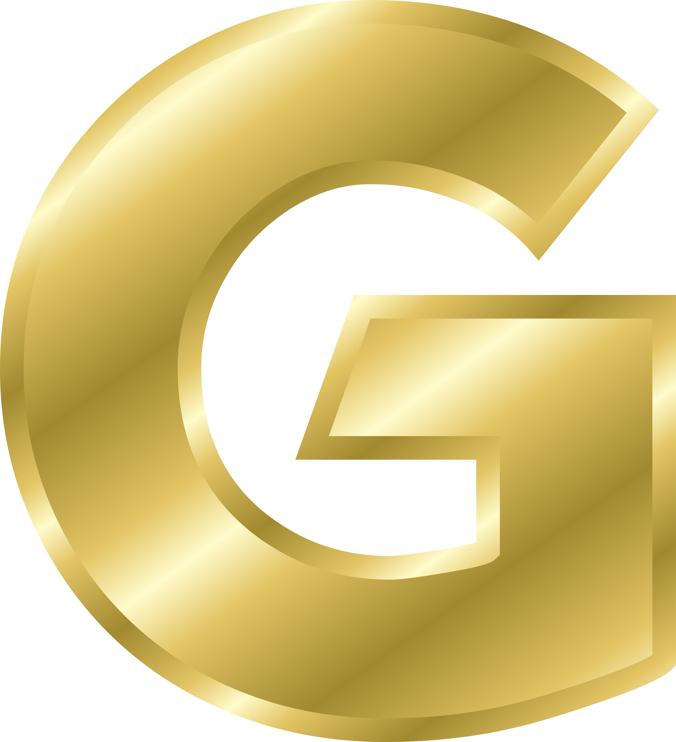 Big Image - Gold Letters (2186x2400), Png Download