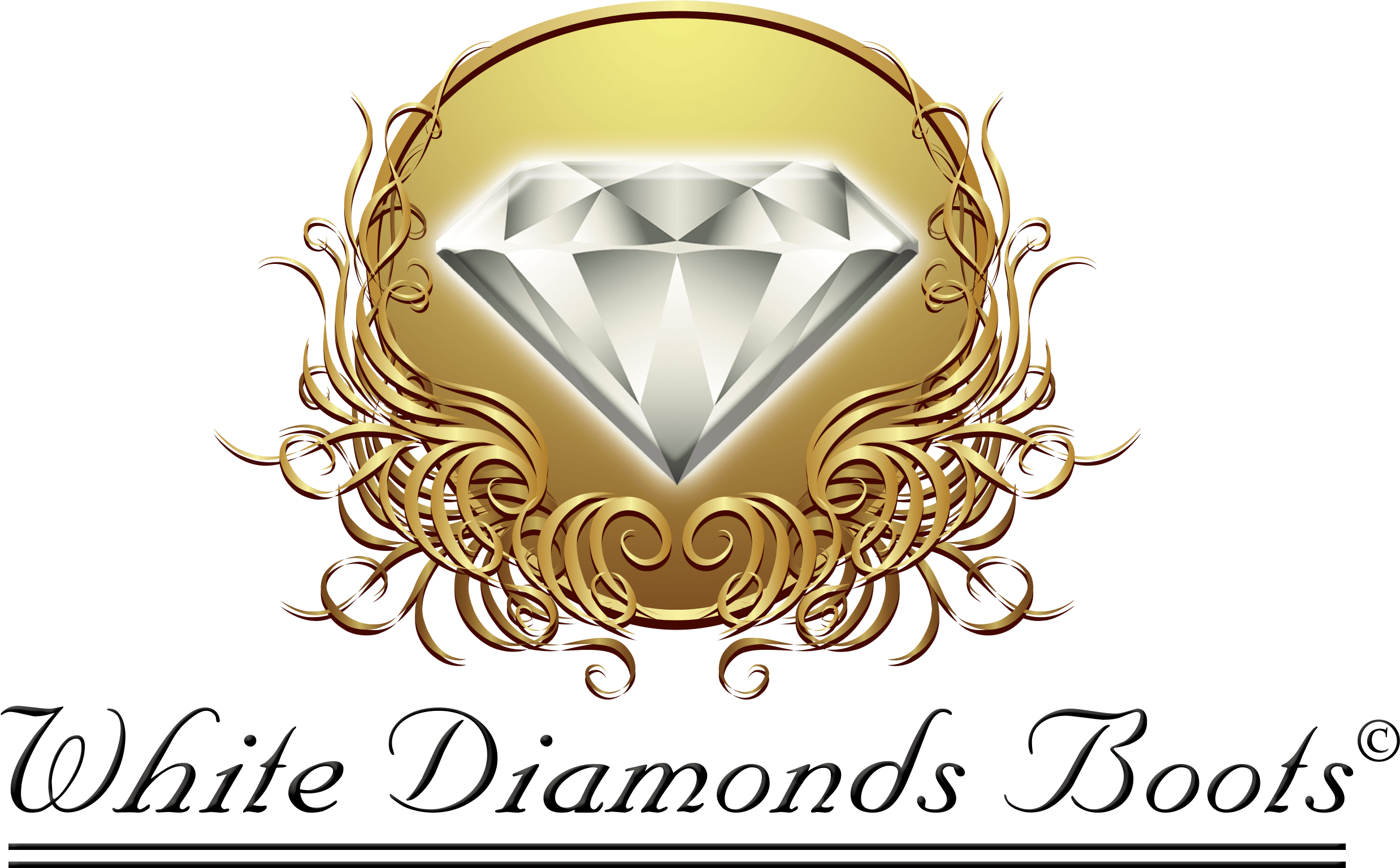 Download Cropped Whitediamondsboots Logo With Black Letters Booker T