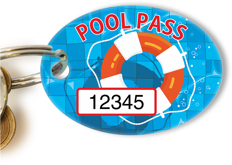 Pool Pass In Oval Shape, Lifesaver Print - Oval (800x800), Png Download
