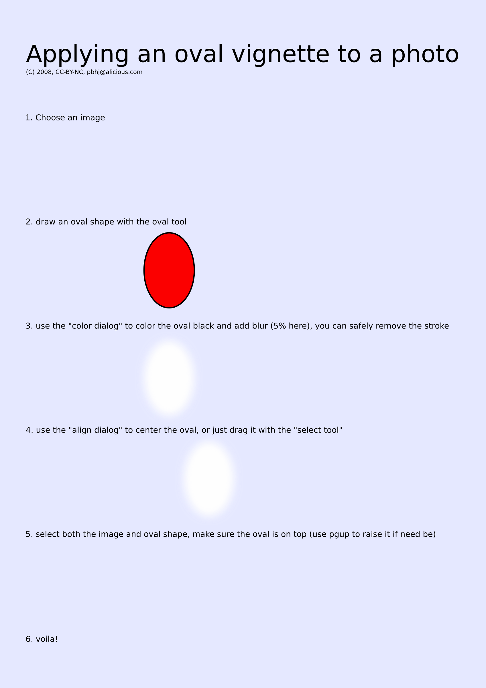 This Free Icons Png Design Of Creating An Oval Vignette (1697x2400), Png Download