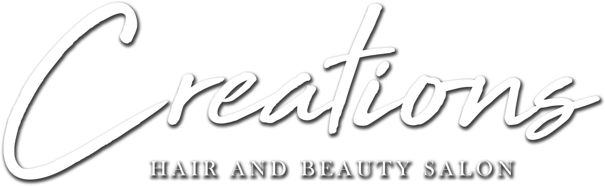 Creations Hair And Beauty Salon Logo - Hair (2052x672), Png Download