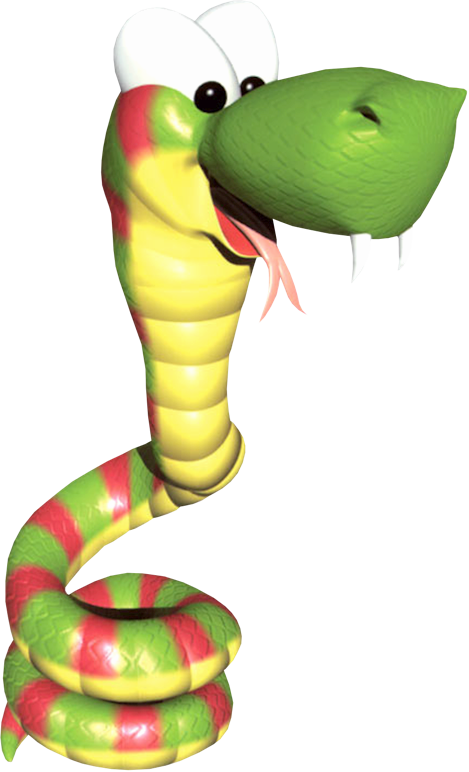 Rattly The Rattlesnake - Donkey Kong Country 2 Rattly (469x772), Png Download