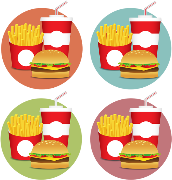 Realistic Burger Png - Vector Graphics (640x640), Png Download
