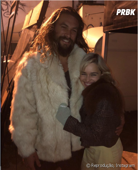 De "game Of Thrones\ - Emilia Clarke E Jason Momoa (624x600), Png Download