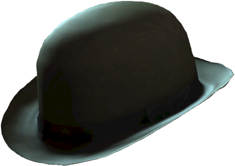 Fo4 Bowler Hat - Fedora (496x361), Png Download