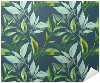 Download Floral Seamless Pattern With Tea Leaves Tea Leaf Pattern Png Image With No Background Pngkey Com