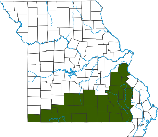 Download Western Pygmy Rattlesnake Dist Map - Rattlesnakes In Missouri ...