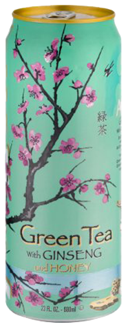 Arizona Green Tea Png - Arizona Green Tea With Ginseng & Honey (500x500), Png Download