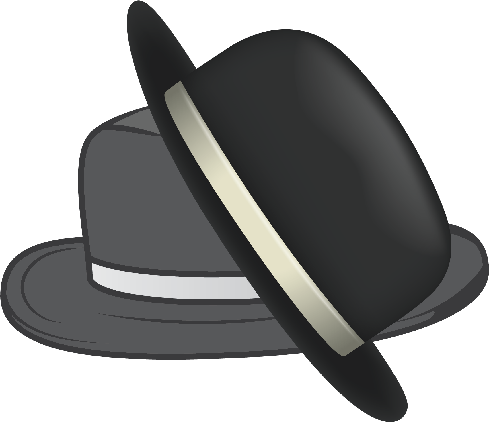 Black Hat And Gray Hat - Fedora (1826x1610), Png Download