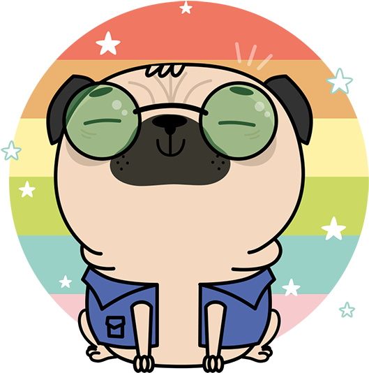 Pug Life Iv - Pug Emoji (600x600), Png Download