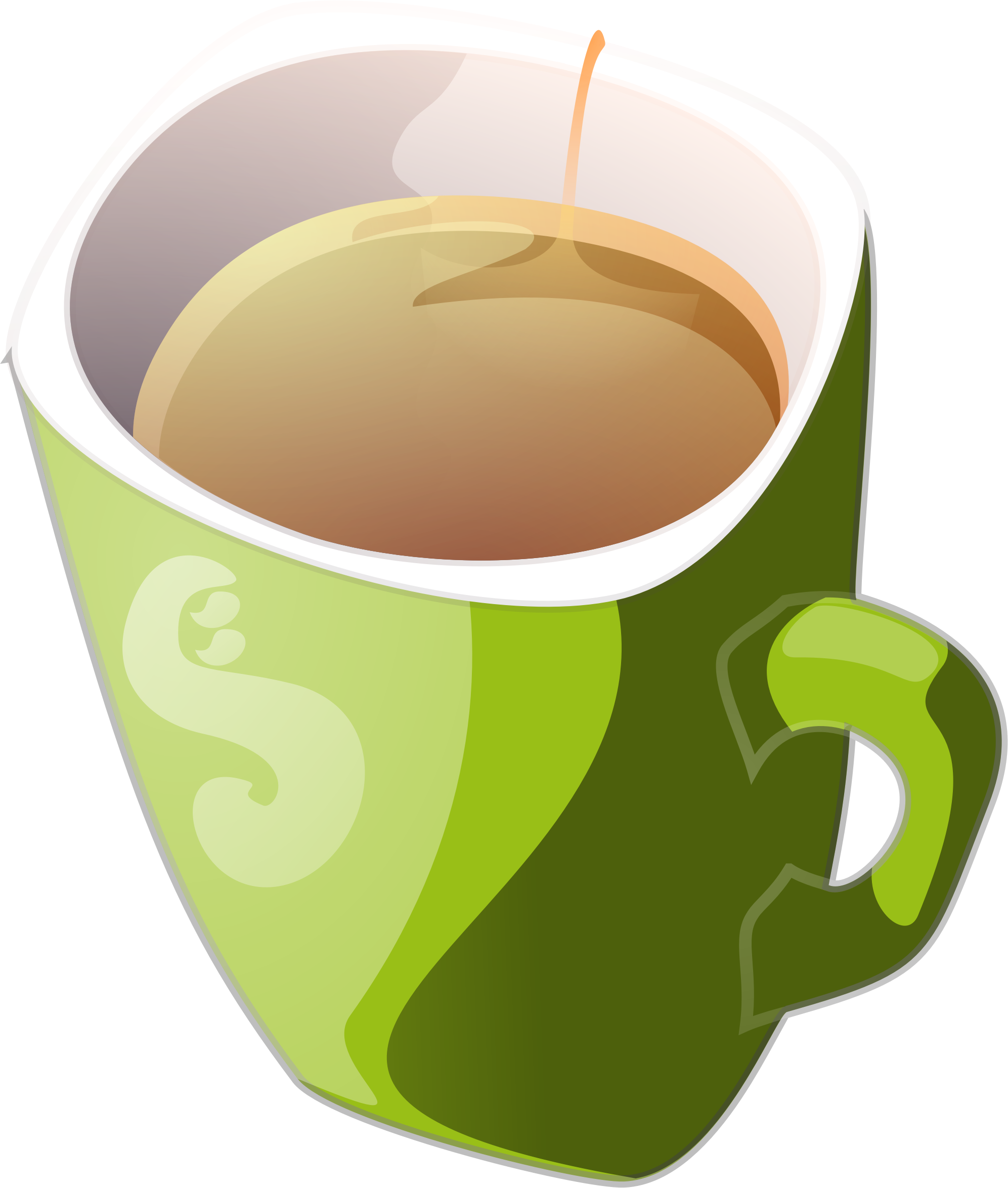 This Free Icons Png Design Of Green Mug Of Tea (1993x2348), Png Download