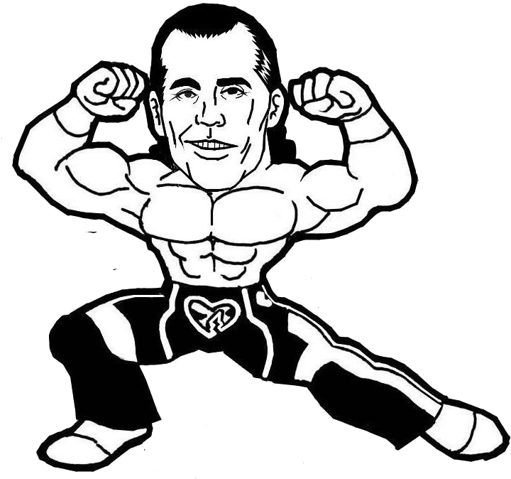 Shawn Michaels Wwe Raw Drawing Wwe Hall Of Fame - Dibujos De Sahwn Michaels Wwe (794x798), Png Download