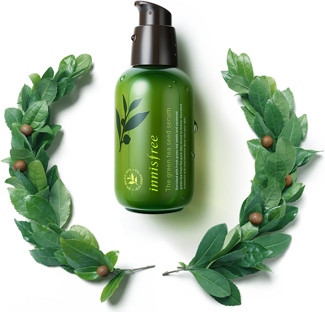 The Green Tea Seed Serum - Innisfree Green Tea Seed Serum Png (647x621), Png Download