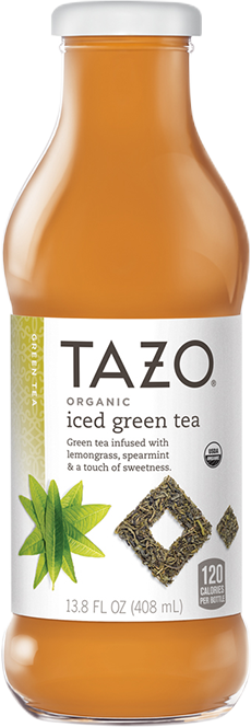 Tazo Iced Green Tea $2 - Tazo Green Tea Bottle (230x664), Png Download