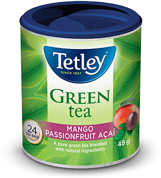 Tetley Mango Passionfruit Acai Green Tea - Tetley Tea Tetley Pure Green Tea (382x382), Png Download