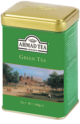 100g Loose Tea Caddy - Ahmad Tea Green Tea (314x452), Png Download