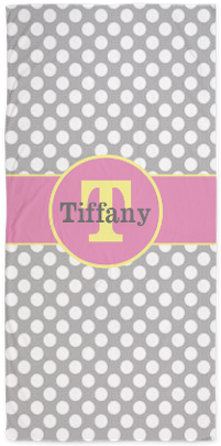 Customize Monogram Polka Dots Gray White - Banderines De Barcos (460x460), Png Download