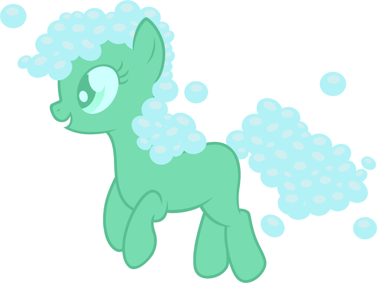 Badumsquish, Bubble, Derpibooru Exclusive, Female, - Cartoon (1280x963), Png Download