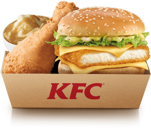 Kfc Burger Png Free Download - Chicken And Cheese Burger Kfc (600x600), Png Download