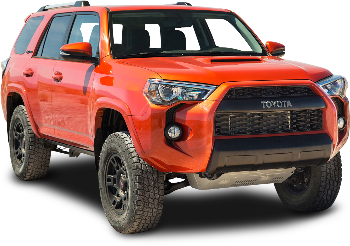 Toyota Trd Pro Orange Hill Car Png Image - Toyota 4runner 2017 Trd (500x363), Png Download