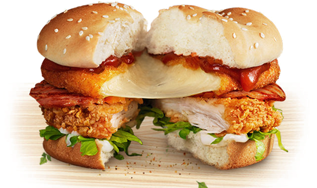 Kfc Burger Png Background Image - Slider (678x381), Png Download