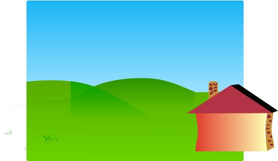 Backyard Clip Art - Brick House Clip Art (600x320), Png Download