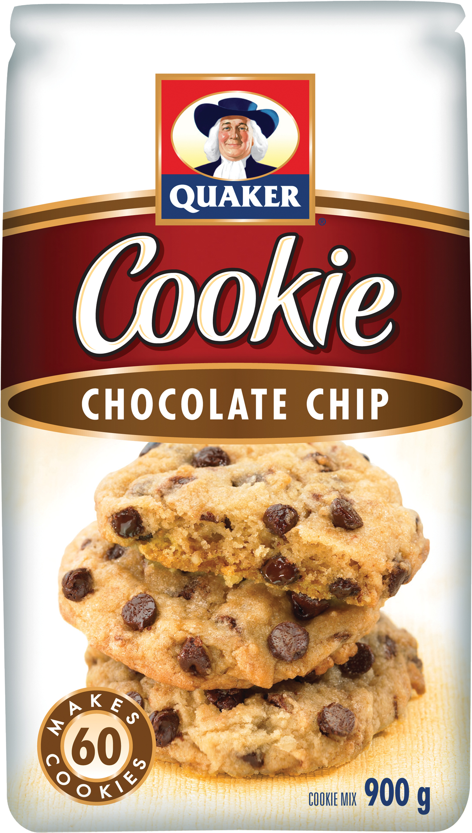 Quaker® Chocolate Chip Cookie Mix - Quaker Cookie Chocolate Chip (1686x2850), Png Download