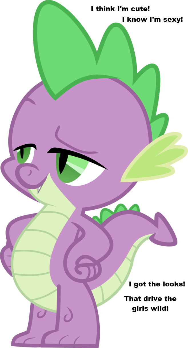 Safe, Shawn Michaels, Simple Background, Solo, Song - My Little Pony Spike Apron (658x1215), Png Download
