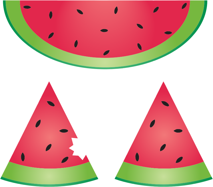Melon Clipart Gambar - Bandeira Melancia Png (500x440), Png Download