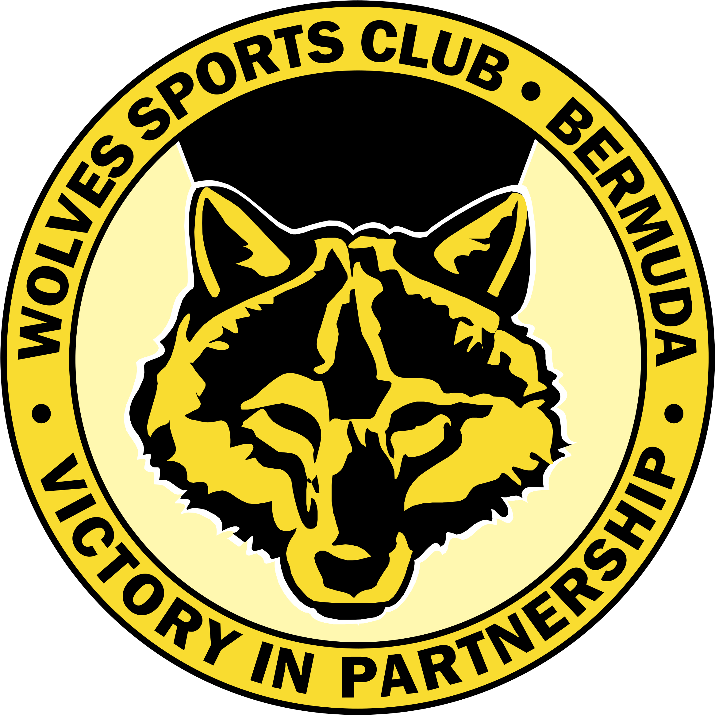 Wolves Sports Logo Png Transparent - Cub Scouts Black And White (2400x2400), Png Download