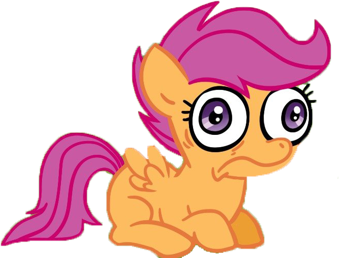 773her, Face, Safe, Scared, Scootaloo, Simple Background, - Mlp What Has Been Seen Cannot Be Unseen (741x625), Png Download