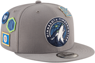 Minnesota Timberwolves 2018 Draft 9fifty Gray Snapback - New Era Cap Company (360x480), Png Download