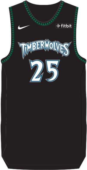 Minnesota Timberwolves Derrick Rose Hardwood Classic - Minnesota Timberwolves Jersey (450x600), Png Download