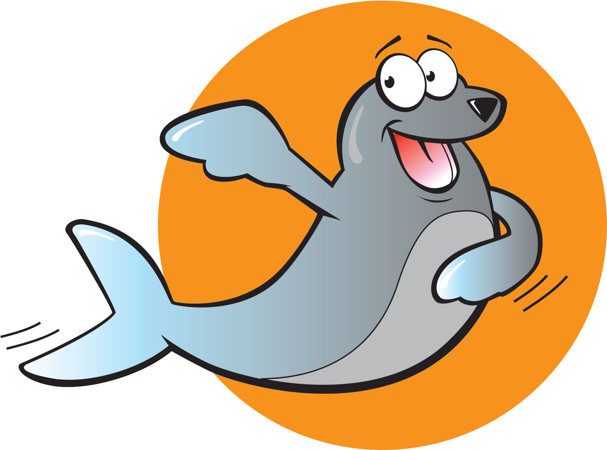 Serg The Sealion ∞ - Cartoon (2750x2208), Png Download