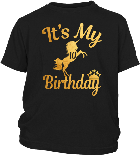 Magical It's My 10th Birthday Gold Unicorn Princess - Samsung Galaxy S7 Active 5.1"-2016 Fashion Trend Protecteur (600x600), Png Download