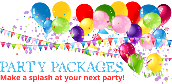 Plan Your Next Party At Sea Lion Aquatic Park It Is - Jervie Party Backdrop Colorful Balloons Pennant Happy (600x295), Png Download