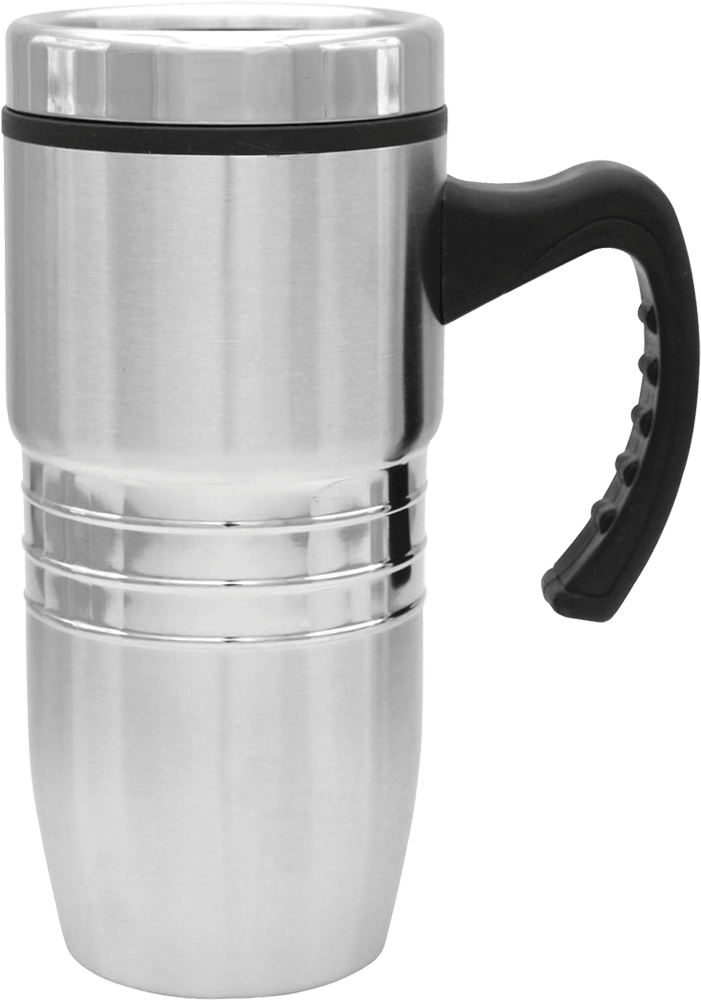 Sea Lion - 18 Oz Steel City Stainless Mug W/polished Rings (701x1000), Png Download
