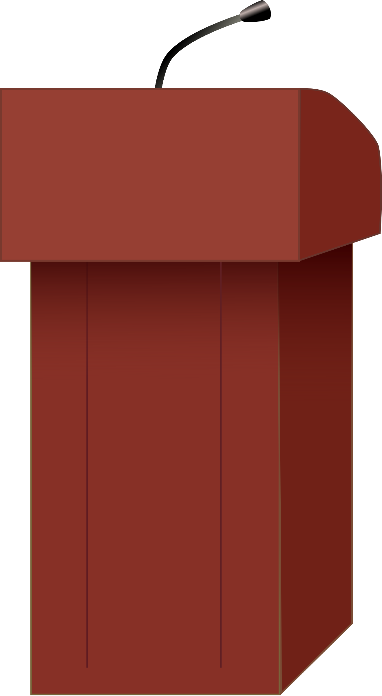 File - Podium - Podium Clipart (1319x2400), Png Download