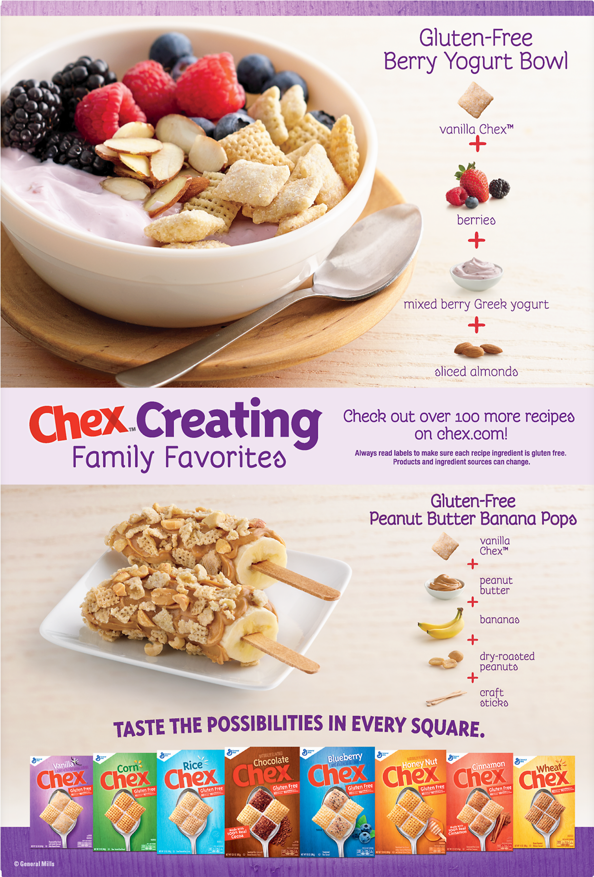 Gmi Vanilla Chex Gluten Free Cereal 12.1 Oz (1800x1800), Png Download