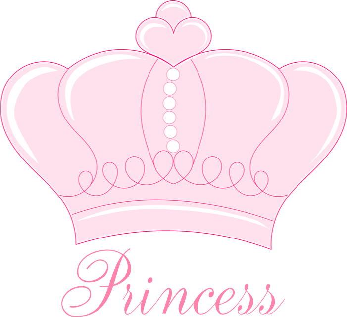 Pink Crown Princess Shower Curtain By Gigglish Png - Baby Crown Clipart (700x700), Png Download