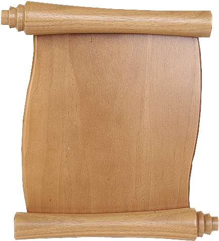 Parchemins - Wooden Scroll (521x549), Png Download