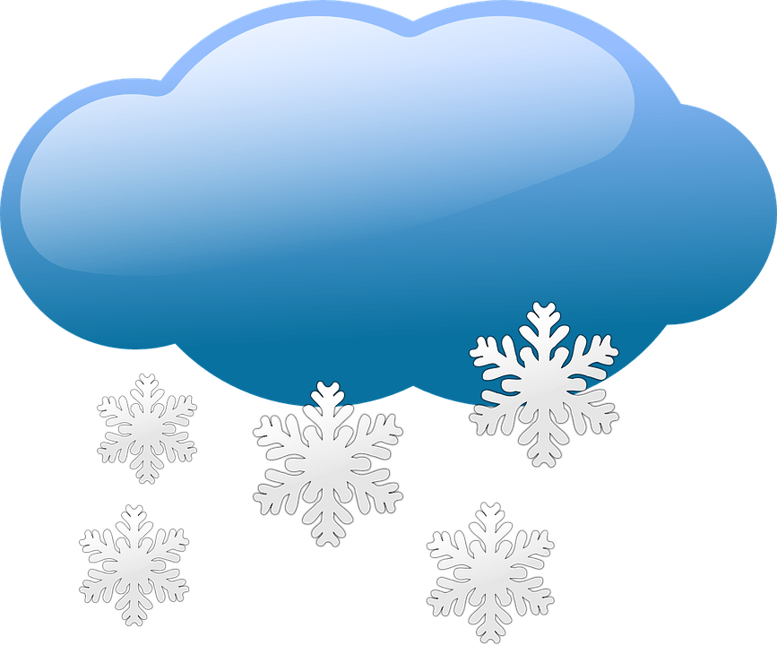 Snowfall Png Image Background - Weather Clip Art (600x497), Png Download
