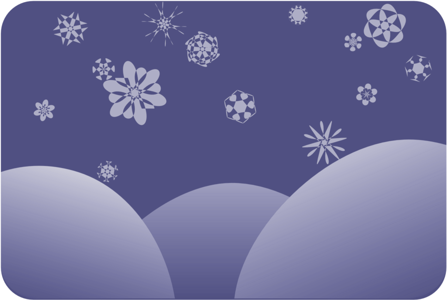 Snowflakes, Snow, Winter, Abstract, Background, Blue - Fondos Svg (640x429), Png Download