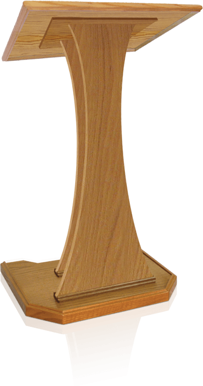 Prestige Pulpits Church Furniture Canada Speaker Lectern - Church Wooden Podiums (400x762), Png Download