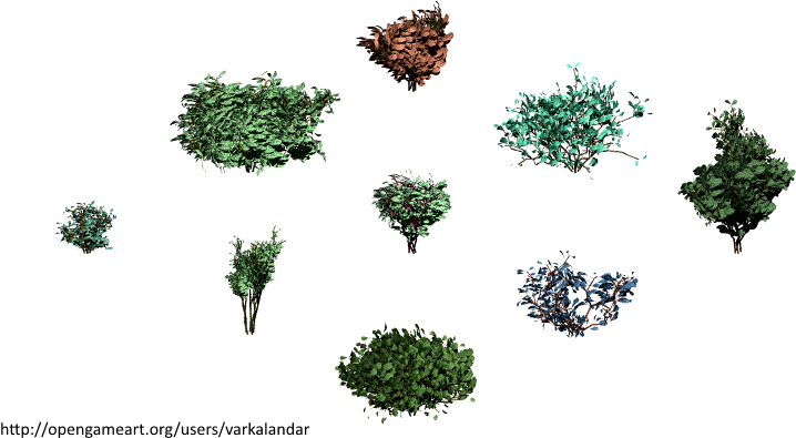 Hjm Bushes 12 Alpha - Illustration (800x493), Png Download