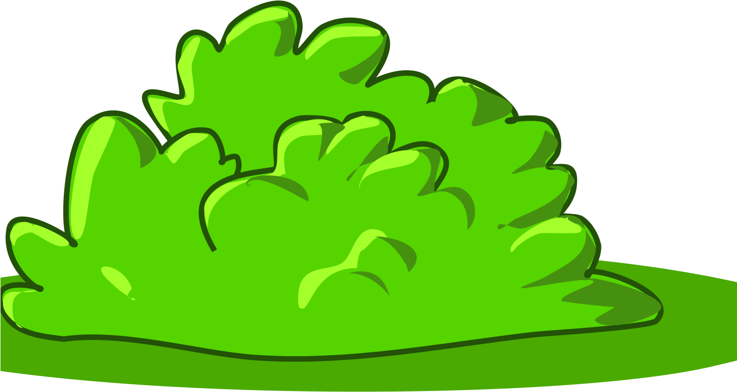Cartoon Clip Art Plant Mehmetcetinsozler - Bush Cartoon Png (1500x994), Png Download