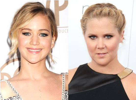 Las Actrices Jennifer Lawrence Y Amy Schumer - Girl (790x444), Png Download