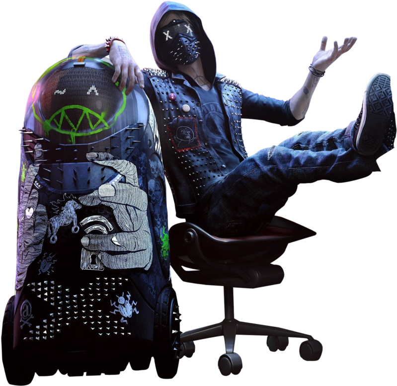 Watch Dogs 2 Wrench Render 6 Ft Wrench Jr By Digital - Wrench Jr Watch Dogs 2 (837x954), Png Download